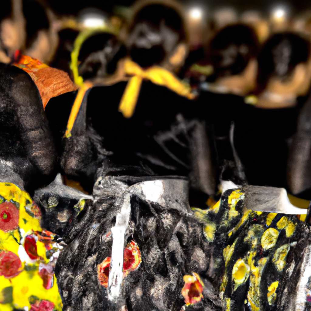 Grupo de dança folclórica se apresenta em Osasco.